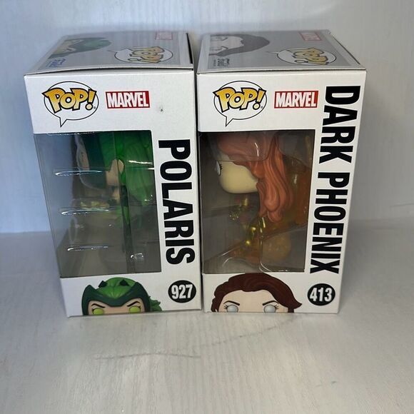 Funko Pop Polaris 927 Marvel X-Men Fall Convention Exclusive Dark Phoenix 413 - Picture 4 of 7